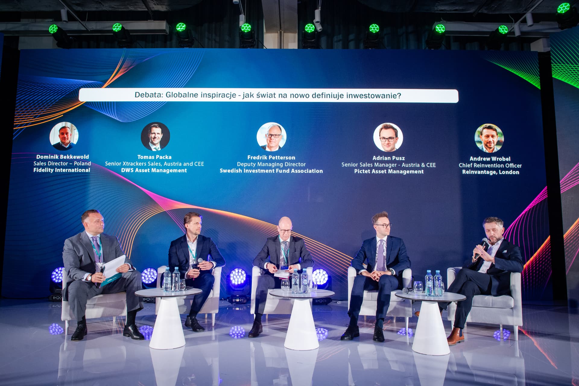 Andrew Wrobel on a panel debating global investment at the 20th Fund Forum